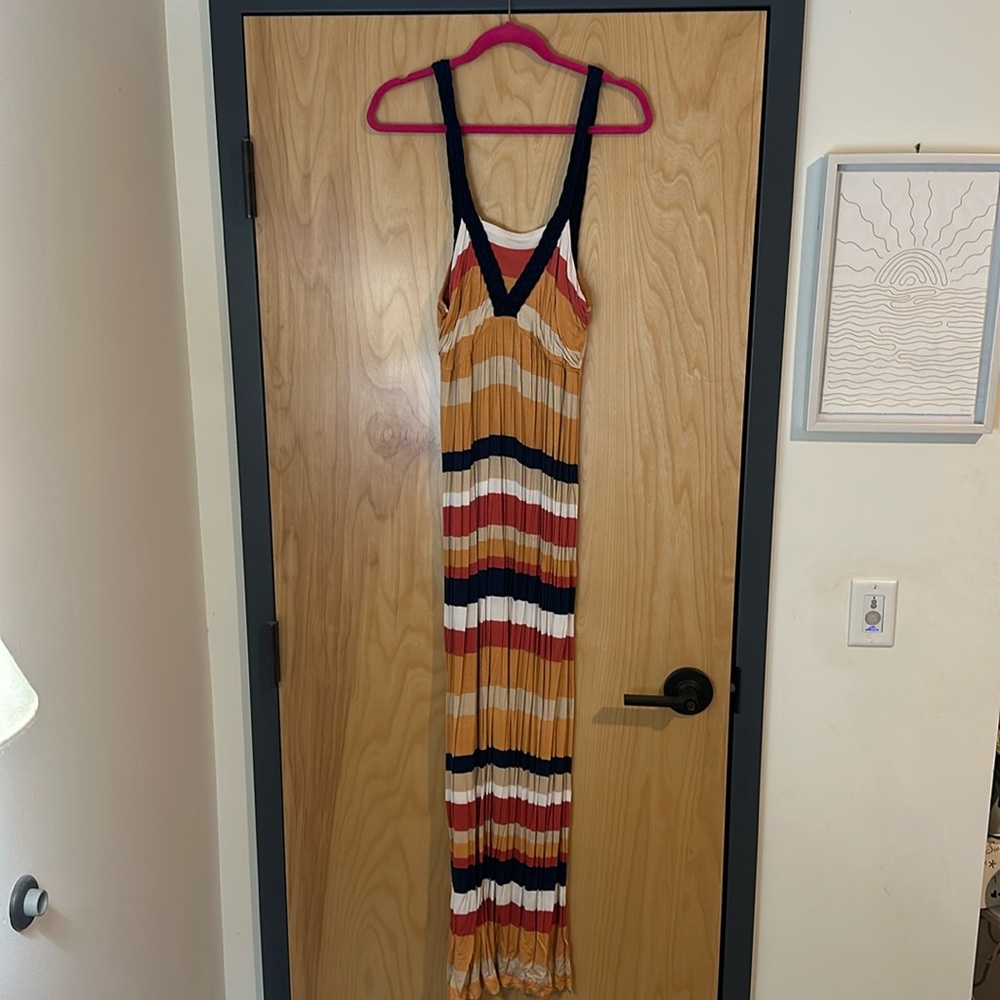 Striped maxi dress